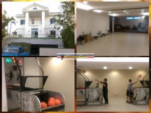 台南廖公館 豪宅 遊戲室規劃 室內運動 籃球機買賣